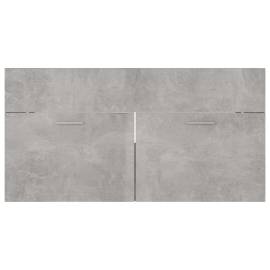 Dulap de chiuvetă, gri beton, 90x38,5x46 cm, pal, 5 image