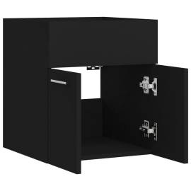 Dulap de chiuvetă, negru, 41x38,5x46 cm, pal, 7 image