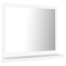 Oglindă de baie, alb, 40 x 10,5 x 37 cm, pal, 2 image