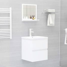 Oglindă de baie, alb, 40 x 10,5 x 37 cm, pal, 4 image