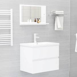 Oglindă de baie, alb, 60 x 10,5 x 37 cm, pal, 4 image