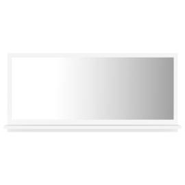 Oglindă de baie, alb, 80 x 10,5 x 37 cm, pal, 2 image