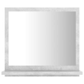 Oglindă de baie, gri beton, 40 x 10,5 x 37 cm, pal, 5 image