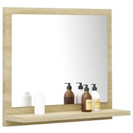 Oglindă de baie, stejar sonoma, 40 x 10,5 x 37 cm, pal, 3 image