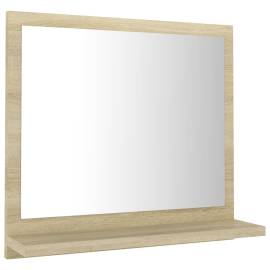 Oglindă de baie, stejar sonoma, 40 x 10,5 x 37 cm, pal, 2 image