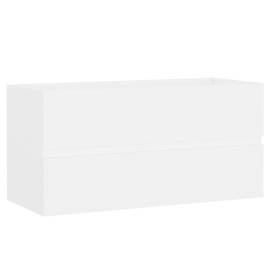 Dulap de chiuvetă, alb, 90x38,5x45 cm, pal, 2 image