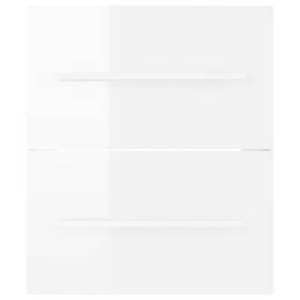 Dulap de chiuvetă, alb extralucios, 41x38,5x48 cm, pal, 5 image