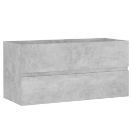 Dulap de chiuvetă, gri beton, 90x38,5x45 cm, pal, 2 image
