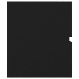 Dulap de chiuvetă, negru, 100x38,5x45 cm, pal, 6 image