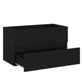 Dulap de chiuvetă, negru, 80 x 38,5 x 45 cm, pal, 4 image