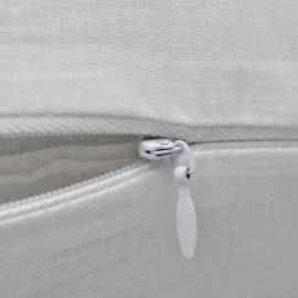 Huse de pernă din bumbac, 50 x 50 cm, alb, 4 buc., 2 image