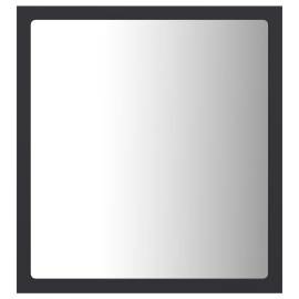 Oglindă de baie cu led, gri, 40x8,5x37 cm, pal, 6 image