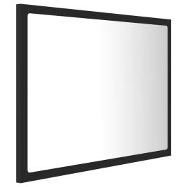 Oglindă de baie cu led, gri, 60x8,5x37 cm, pal, 7 image
