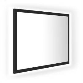 Oglindă de baie cu led, gri, 60x8,5x37 cm, pal, 2 image