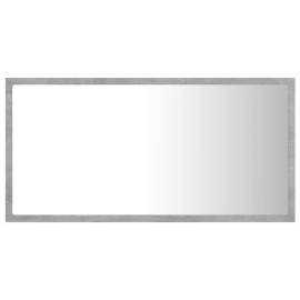 Oglindă de baie cu led, gri beton, 80x8,5x37 cm, pal, 7 image