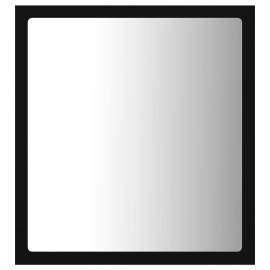 Oglindă de baie cu led, negru, 40x8,5x37 cm, pal, 6 image