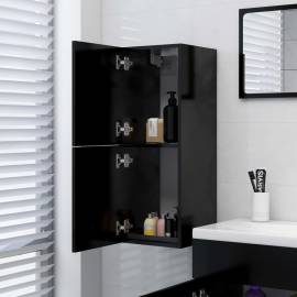 Dulap de baie, negru, 30 x 30 x 80 cm, pal, 4 image