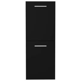 Dulap de baie, negru, 30 x 30 x 80 cm, pal, 6 image