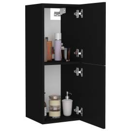 Dulap de baie, negru, 30 x 30 x 80 cm, pal, 3 image