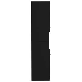 Dulap de baie, negru, 30x30x130 cm, pal, 6 image