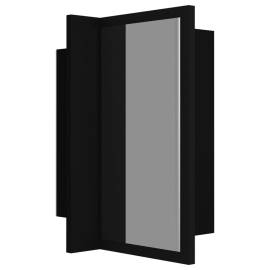 Dulap de baie cu oglindă & led, negru, 40x12x45 cm, 11 image