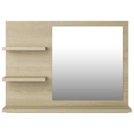 Oglindă de baie, stejar sonoma, 60 x 10,5 x 45 cm, pal, 5 image