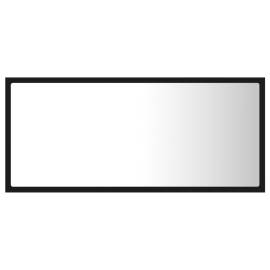 Oglindă de baie cu led, negru, 90x8,5x37 cm, pal, 6 image