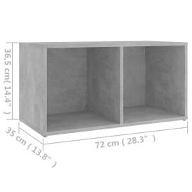 Comodă tv, gri beton, 72x35x36,5 cm, pal, 9 image