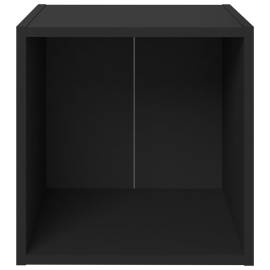 Comode tv, 4 buc., negru, 37x35x37 cm, pal, 6 image