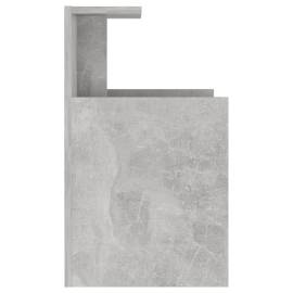Noptieră, gri beton, 40x35x60 cm, pal, 5 image