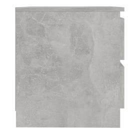 Noptieră, gri beton, 50x39x43,5 cm, pal, 5 image
