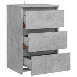 Noptiere, 2 buc., gri beton, 40x35x62,5 cm, pal, 7 image
