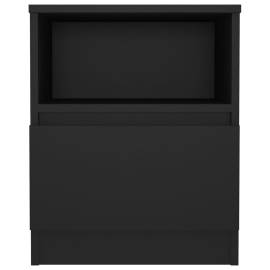 Noptiere, 2 buc., negru, 40x40x50 cm, pal, 5 image