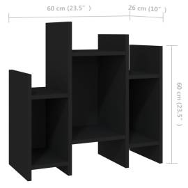 Dulap noptieră, negru, 60x26x60 cm, pal, 7 image