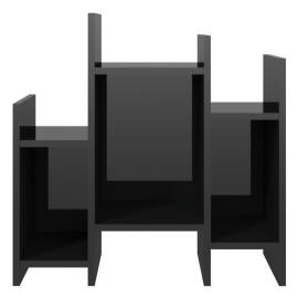 Dulap noptieră, negru extralucios, 60x26x60 cm, pal, 5 image