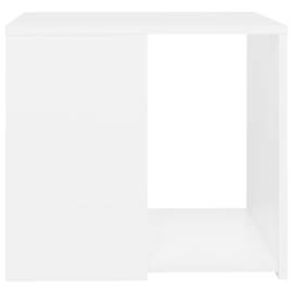 Masă laterală, alb, 50x50x45 cm, pal, 4 image