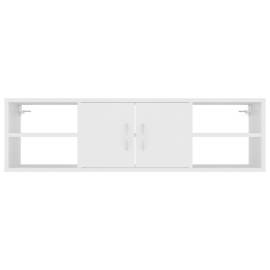 Raft de perete, alb, 102x30x29 cm, pal, 6 image