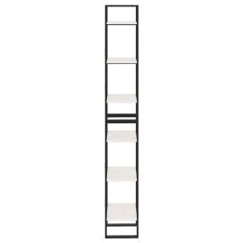 Dulap înalt, alb, 40x30x210 cm, lemn masiv de pin, 7 image