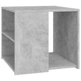 Masă laterală, gri beton, 50x50x45 cm, pal, 2 image