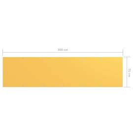 Paravan balcon, galben, 75x300 cm, țesătură oxford, 5 image