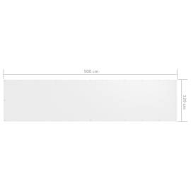 Paravan de balcon, alb, 120 x 500 cm, țesătură oxford, 5 image