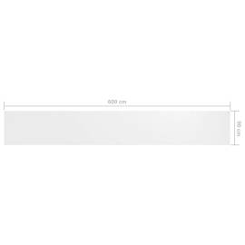Paravan de balcon, alb, 90 x 600 cm, țesătură oxford, 5 image