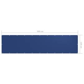 Paravan de balcon, albastru, 120 x 500 cm, țesătură oxford, 5 image