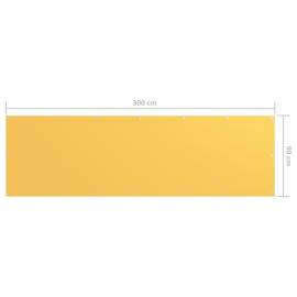 Paravan de balcon, galben, 90 x 300 cm, țesătură oxford, 5 image