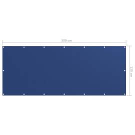 Paravan pentru balcon, albastru, 120x300 cm, țesătură oxford, 5 image