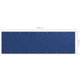 Prelată balcon albastru 120x400 cm țesătură oxford, 5 image