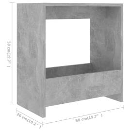 Masă laterală, gri beton, 50x26x50 cm, pal, 6 image