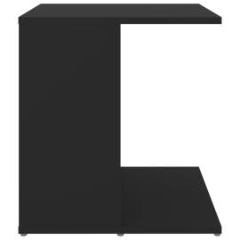 Masă laterală, negru, 45x45x48 cm, pal, 5 image