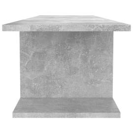 Dulap tv montat pe perete, gri beton, 103x30x26,5 cm, 5 image