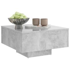 Măsuță de cafea, gri beton, 60x60x31,5 cm, pal, 3 image